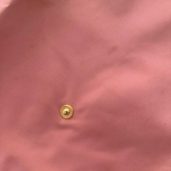 Longchamp Pink Tote Bag with Brown Leather and Zipper Closure - Picture 16 of 16